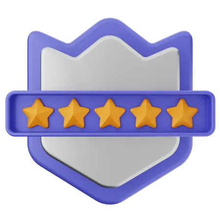 Protección del escudo de clasificación  3D Icon