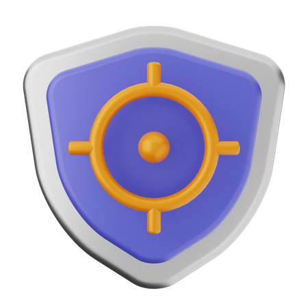 Protección del escudo del objetivo  3D Icon