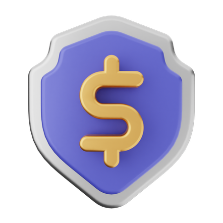 Protección de escudo de pago  3D Icon