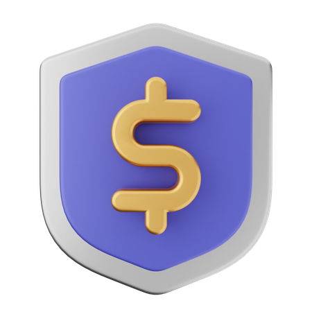 Protección de escudo de pago  3D Icon