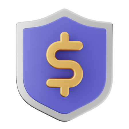 Protección de escudo de pago  3D Icon