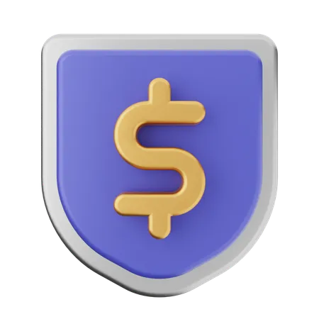 Protección de escudo de pago  3D Icon