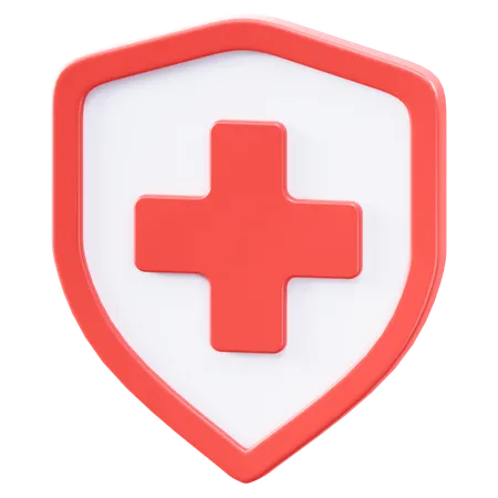 Escudo de salud  3D Icon