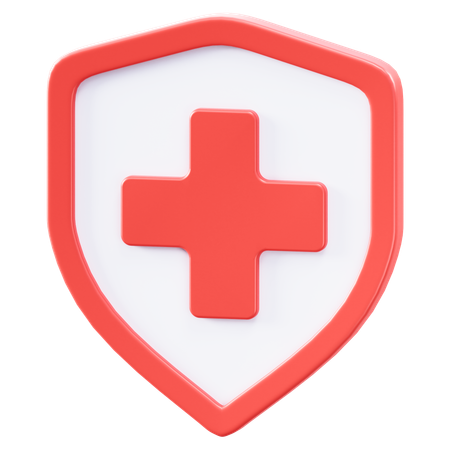 Escudo de saúde  3D Icon