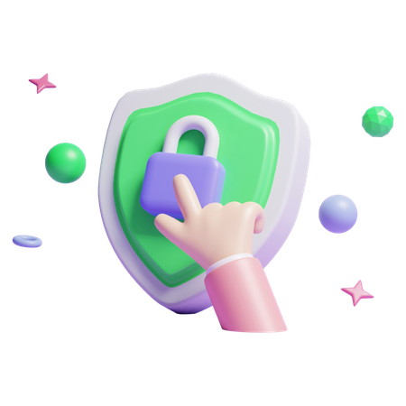 Escudo de Segurança  3D Icon