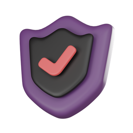 Escudo de seguridad  3D Icon