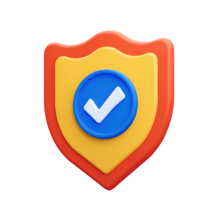 Escudo de seguridad  3D Icon