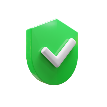 Escudo de seguridad  3D Icon