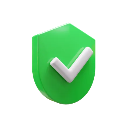 Escudo de seguridad  3D Icon