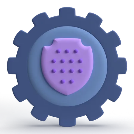 Escudo de seguridad  3D Icon
