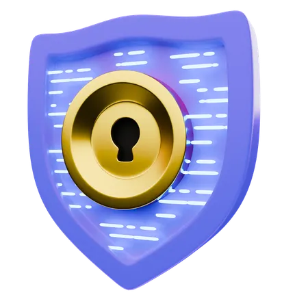 Escudo de seguridad  3D Icon