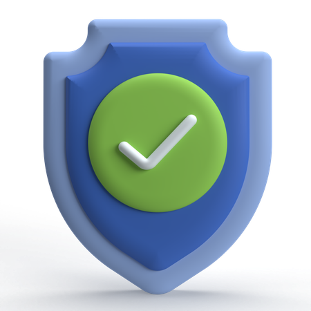 Escudo de seguridad  3D Icon