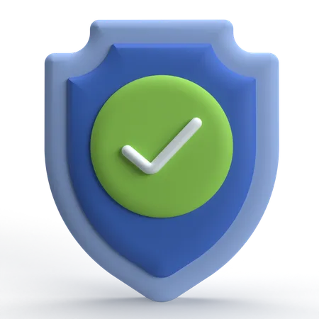 Escudo de seguridad  3D Icon