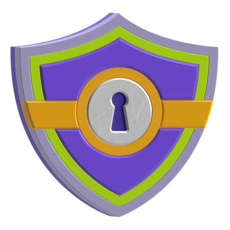 Escudo de seguridad  3D Icon