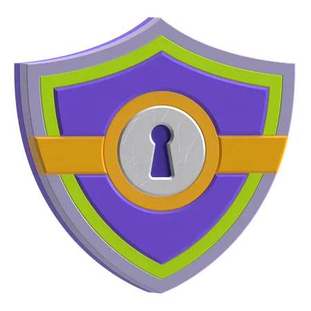 Escudo de seguridad  3D Icon