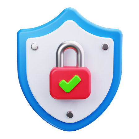 Escudo de seguridad  3D Icon