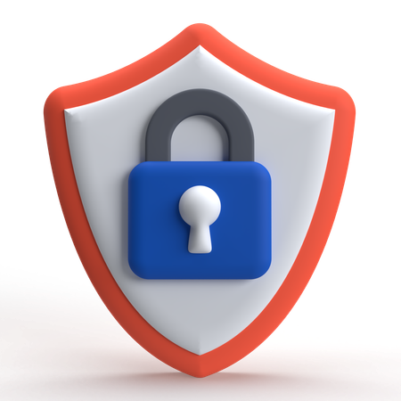 Escudo de seguridad  3D Icon