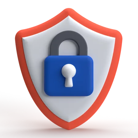 Escudo de seguridad  3D Icon