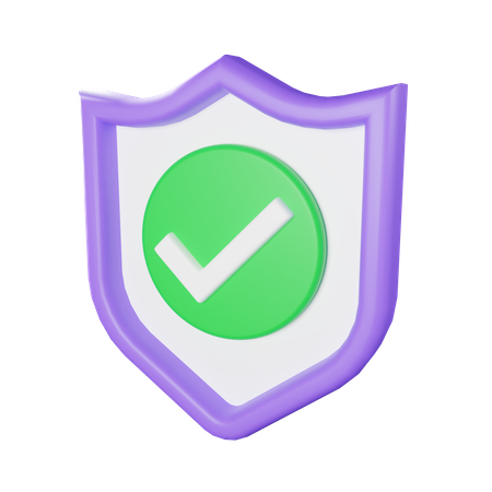 Escudo de seguridad  3D Icon