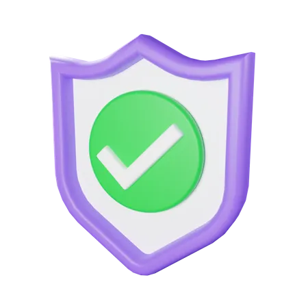 Escudo de seguridad  3D Icon