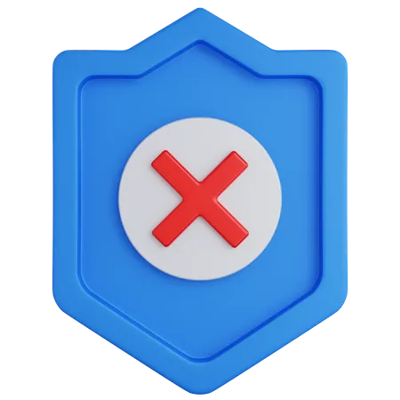 Escudo De Representacion 3 D Con Una Cruz De Icono Aislada Escudo De Representacion 3 D Azul Con Una Cruz De Icono Aislada 3D Icon