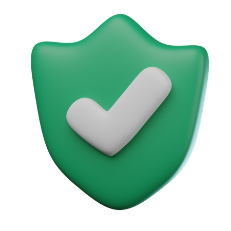 Escudo de seguridad  3D Icon