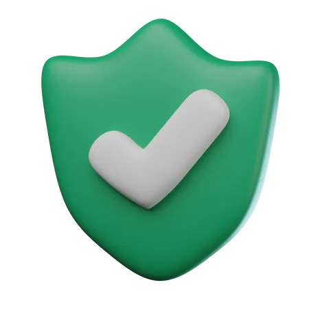 Escudo de seguridad  3D Icon