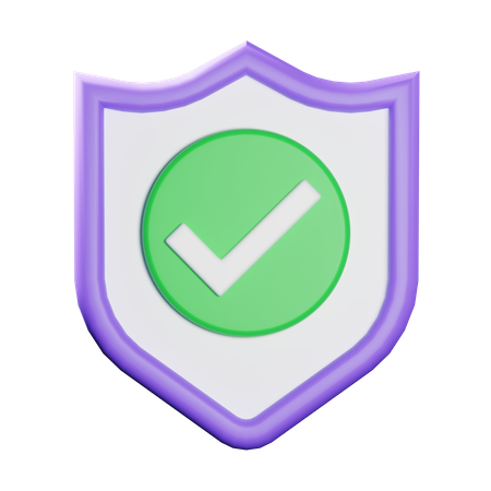 Escudo de seguridad  3D Icon