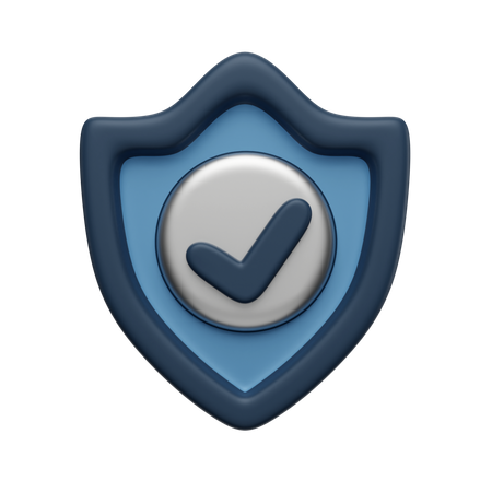 Escudo de seguridad  3D Icon