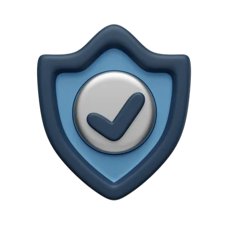 Escudo de seguridad  3D Icon