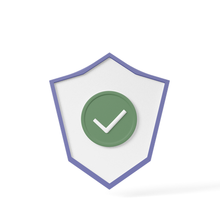 Escudo de seguridad  3D Icon