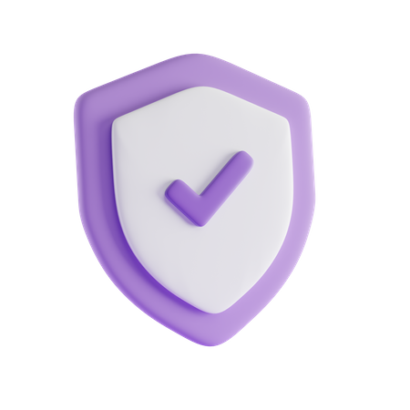 Escudo de seguridad  3D Icon