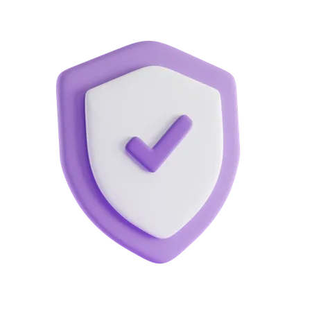 Escudo de seguridad  3D Icon