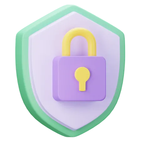 Escudo de seguridad  3D Icon