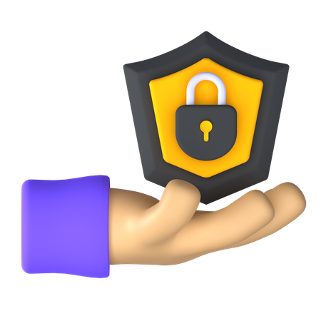 Escudo de seguridad  3D Icon