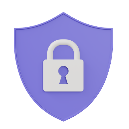 Escudo de seguridad  3D Icon