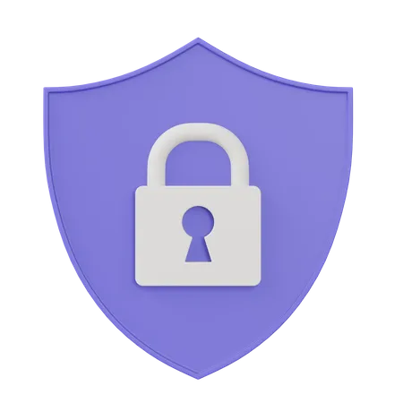 Escudo de seguridad  3D Icon