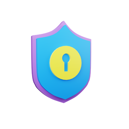 Escudo de seguridad  3D Icon