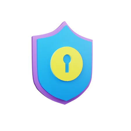 Escudo de seguridad  3D Icon