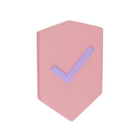 Escudo de seguridad  3D Icon