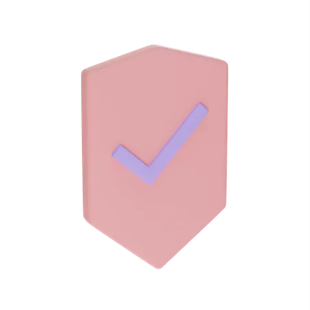 Escudo de seguridad  3D Icon