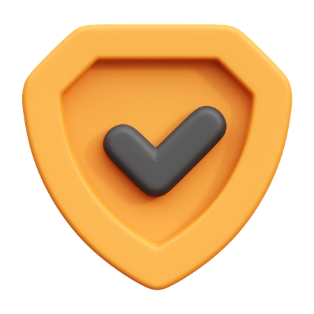 Escudo de seguridad  3D Icon