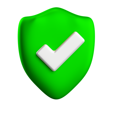 Escudo de seguridad  3D Icon