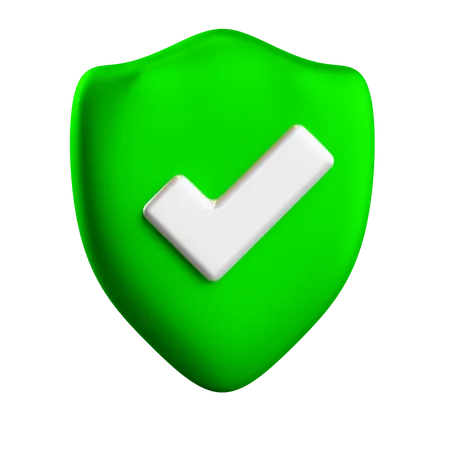 Escudo de seguridad  3D Icon