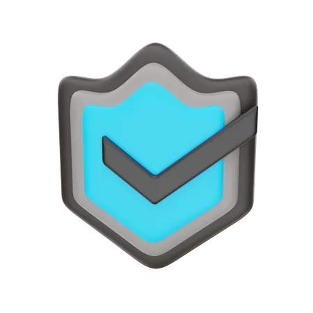 Escudo de seguridad  3D Icon