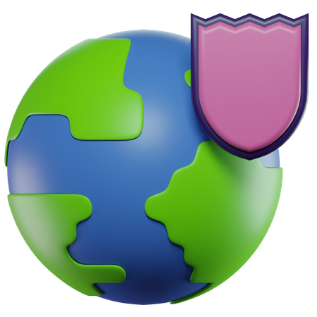 Escudo de tierra  3D Icon