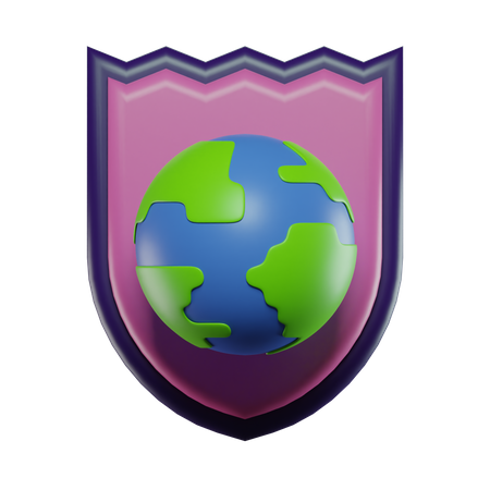 Escudo de tierra  3D Icon