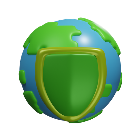 Escudo de tierra  3D Icon