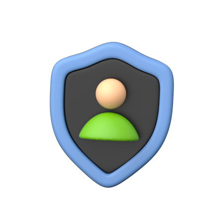 Escudo de usuario  3D Icon