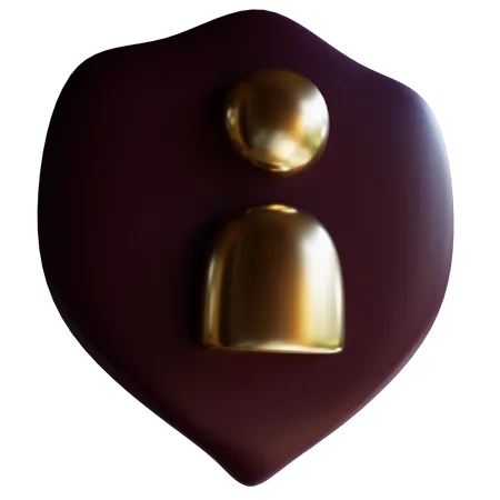 Escudo do usuário  3D Icon
